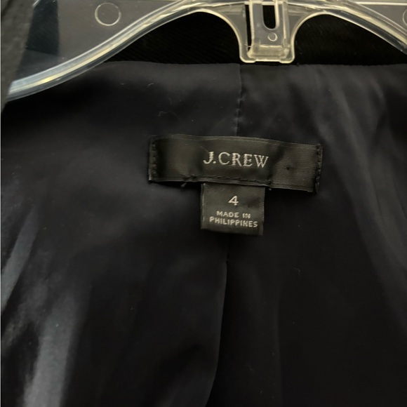 J.Crew Black Going Out Blazer in Stretch Twill Womens Size 4 - Picture 4 of 5